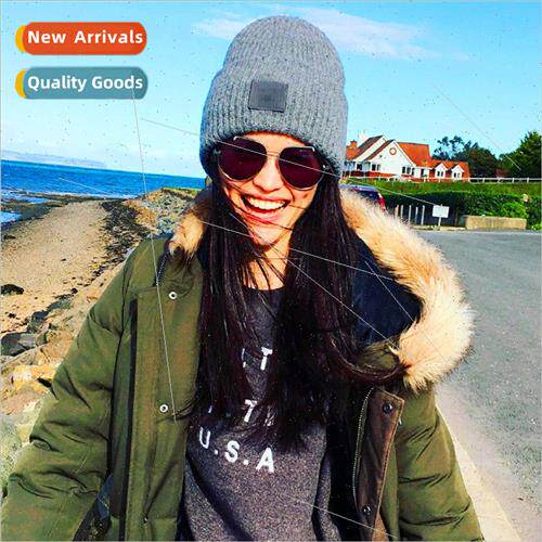 Korean  of the new winter thickened smiley pattern knitted w