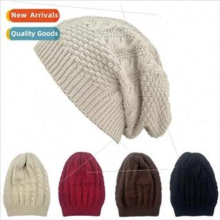 twisted and women men warm cap knitted winter fall Ins