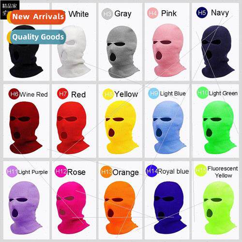 Three-hole knitted hat fall and winter outdoor men and women
