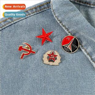 cccp 适用mer Soviet Union communist vintage alloy brooch sic