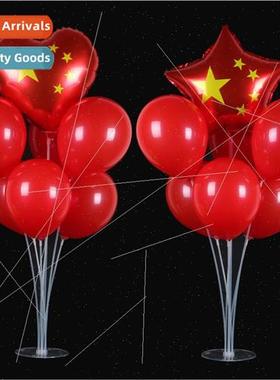 Eleventh  Day Decoration Aluminum  Flag Balloon Chinese  Fla