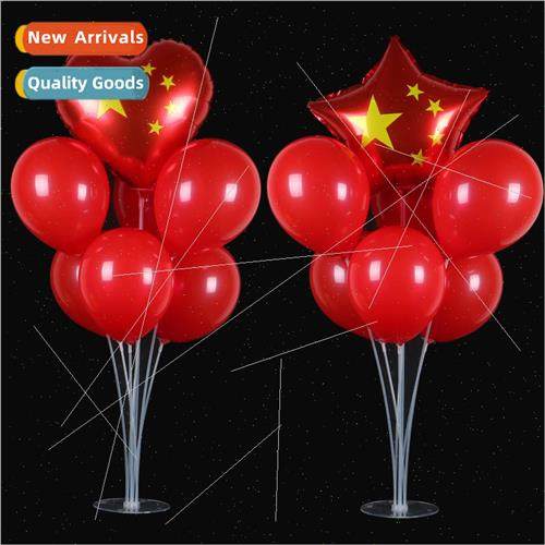 Eleventh  Day Decoration Aluminum  Flag Balloon Chinese  Fla