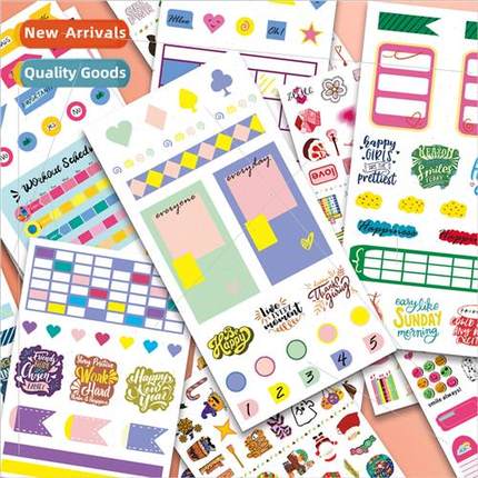 12 collage cartoon ins girl heart small fresh dialog box doo