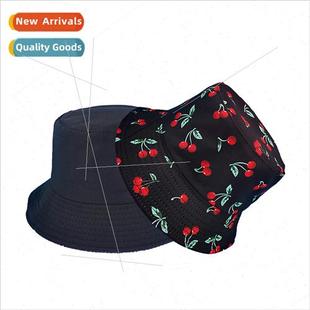 cherry fisherman the sided outdo fruit Korean Double hat
