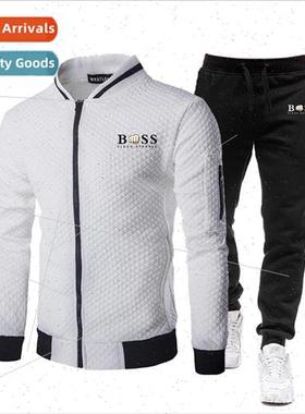 2023 Sweatshirt Colorblocking Sweatshirt Set Mens Casual Set