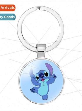 Animated Movie Star Baby Stitch Time Gem Keyring Stitch Stit