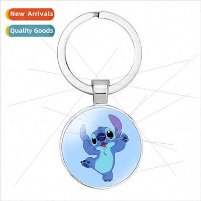 Animated Movie Star Baby Stitch Time Gem Keyring Stitch Stit