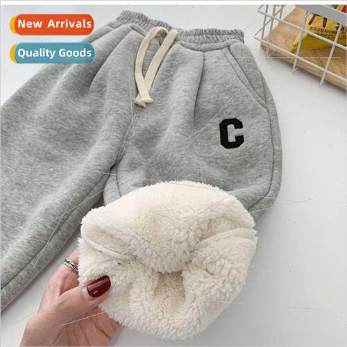 Boys winter underwear 2023 new childrens padded and thickene
