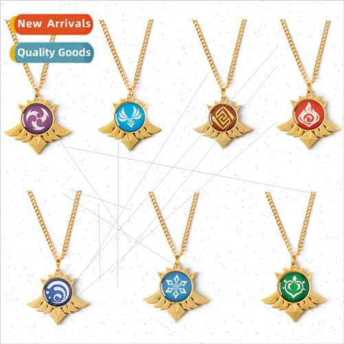 Game anime  original God seven elements logo glow-in-the-dar