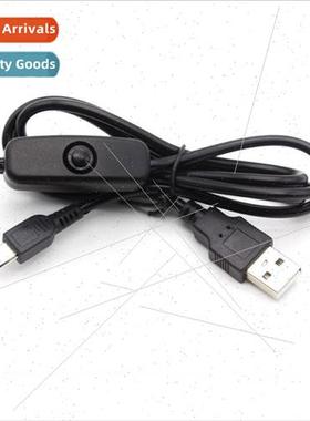 Raspbrry pi 1 meter USBTO MICRO USB with switch power cable