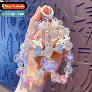 beads keychain men Cartoon women transparent and exqui bunny
