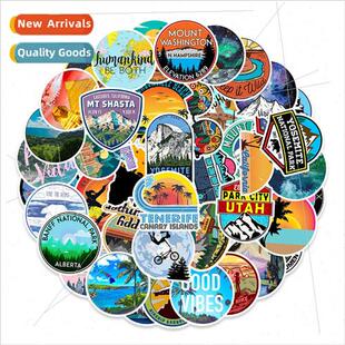 100 Travel Scenery Graffiti Stickers Car Bike Motorcycle Hel