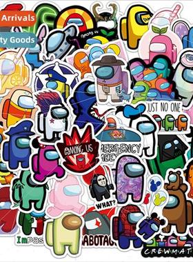 100 new among us graffiti stickers helmet computer laptop la