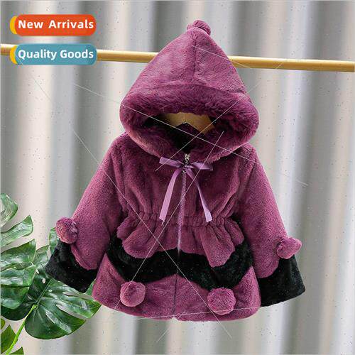 Childrens winter new girls wool sweater Korean  of the baby