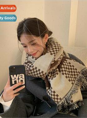 England plaid imitation cashmere scarf female fall and winte