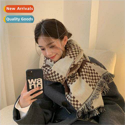 England plaid imitation cashmere scarf female fall and winte