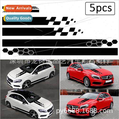 X-285 Car de Skirt Stripe DIY Decals Motorsports Lacquered W