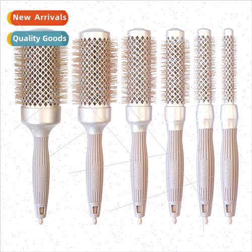 Ceramic Aluminum Tube Curling Comb Long Hair Blow Dry Stylin