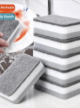 Double-sided cleaning dishwashing wipe mple dish brushing sp