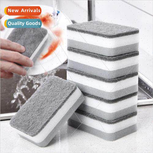 Double-sided cleaning dishwashing wipe mple dish brushing sp