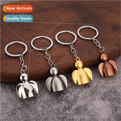 Angel keychain personalized metal creative sunny day doll pe