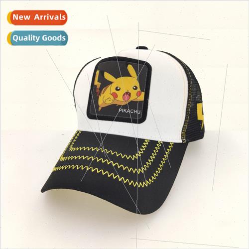 High  of Pikachu mesh cap cartoon mesh cap men and women bas