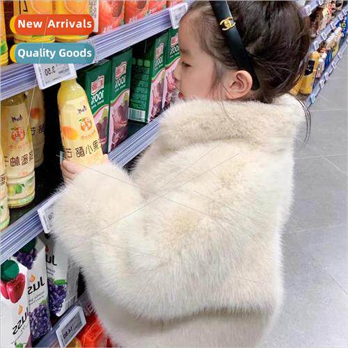 2022 thickened 适用eign- imitation fox fur coat Korean  of t