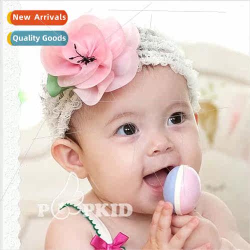 2021 Korean  of the baby ruffle flower hair band fashion bab