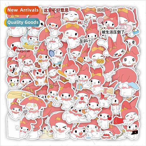 60 cute pink bunny graffiti stickers decorative scooter refr