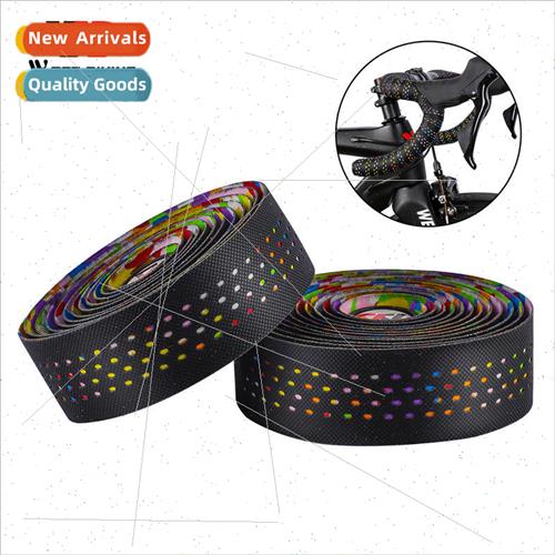 Road handlebar tape PU strap bicycle handlebar wraps anti-sl