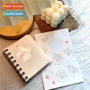 handbook stickers Korean cat handb heart claw girl ngle cute