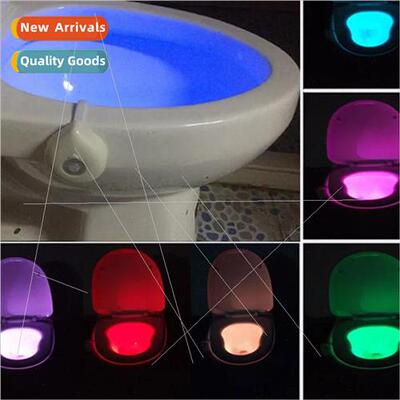 1 LED Toilet Cover ght ght Motion Sensor WC ght 8 Colors Con