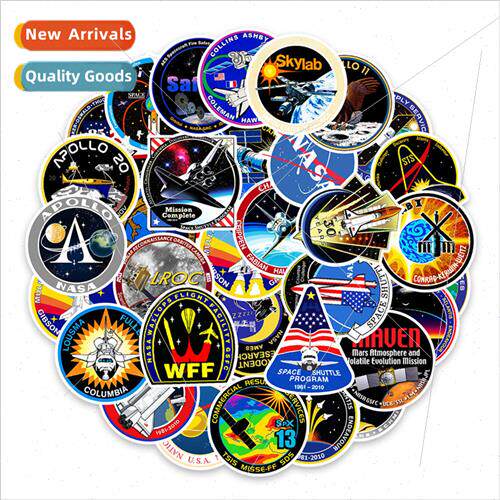 45 -repeating aerospace graffiti stickers laptop scooter lug