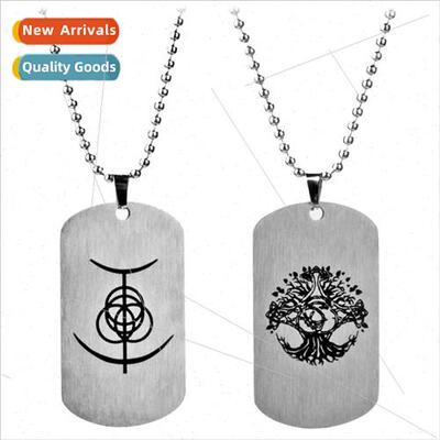 Game  Elden law ring EldenRing pattern stainless steel neckl