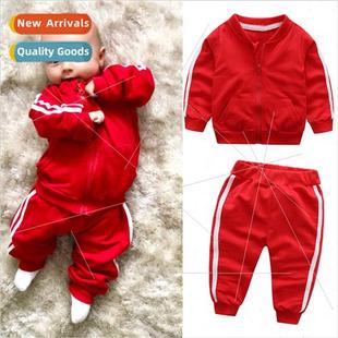 jacket sports sweater Childrens two zipper sweatpants fall