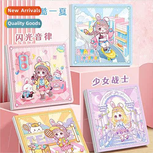 Folding sister new handbook book square book girls girls gir