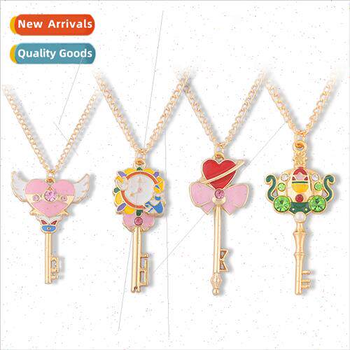 Anime  SAILOR MOON American Girl Warrior time key necklace T