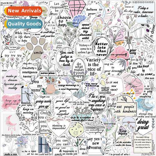 100pcs of small fresh St. jing text graffiti stickers decora