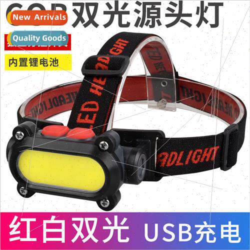 New strong light USB rechargeable headlamp outdoor emergency