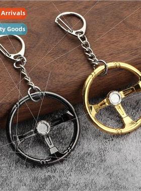 Racing steering wheel personalized tuning car keychain steer