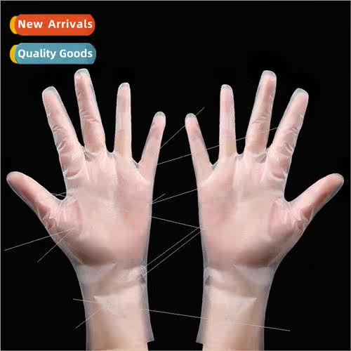 Embroidery one time TPE sex gloves do housework translucent图片