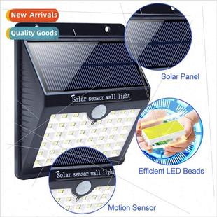 Solar wall light 46LED human sensor garden outdoor rainproof
