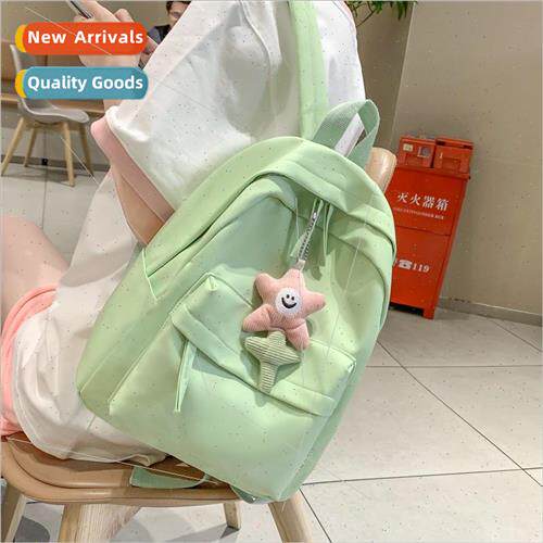 Small fresh fashion nylon shoulder bag 2023 new soft cute hi