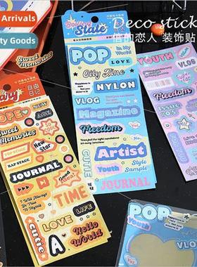 Flash film synthetic paper stickers 