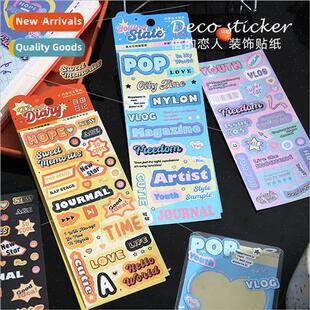 Flash film synthetic paper stickers 