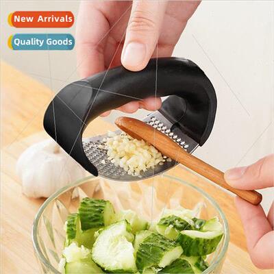 Stainless Steel Ring Garlic Press Garlic Paste Manual Garlic