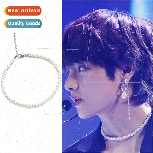 Bulletproof Junior League Kim Taehyung star imitation pearl