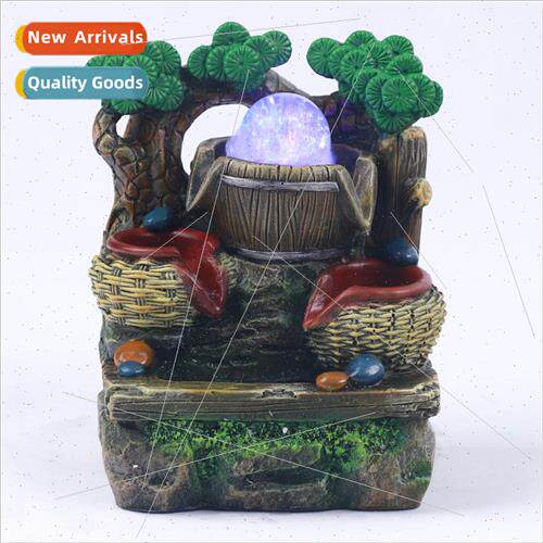 Chinese fashion small fountain rockery Scandinavian iron des