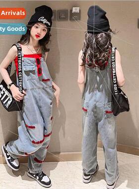 Girls fashionable fashionable backpack pants 2023 spring new