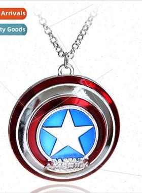 Captain America Shield Necklace Pendant Movie Avengers Perip